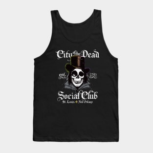 New Orleans Voodoo Doctor Goth Skull Tank Top